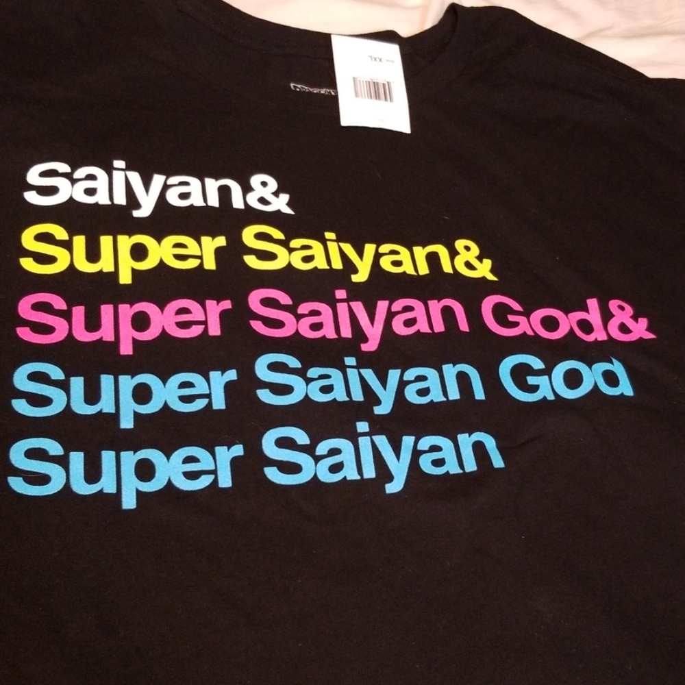 NWT Dragon Ball Z Super Saiyan God Tee